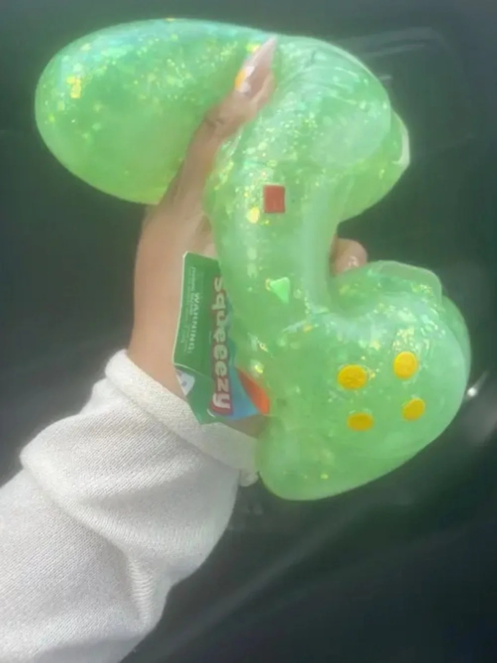 Green Glitter Game Controller Squishy